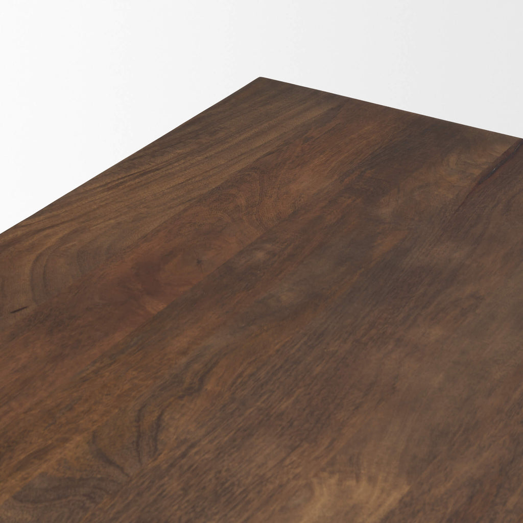 MERCANA WOLCOTT RECTANGLE DARK WOOD DINING TABLE 71018-AB