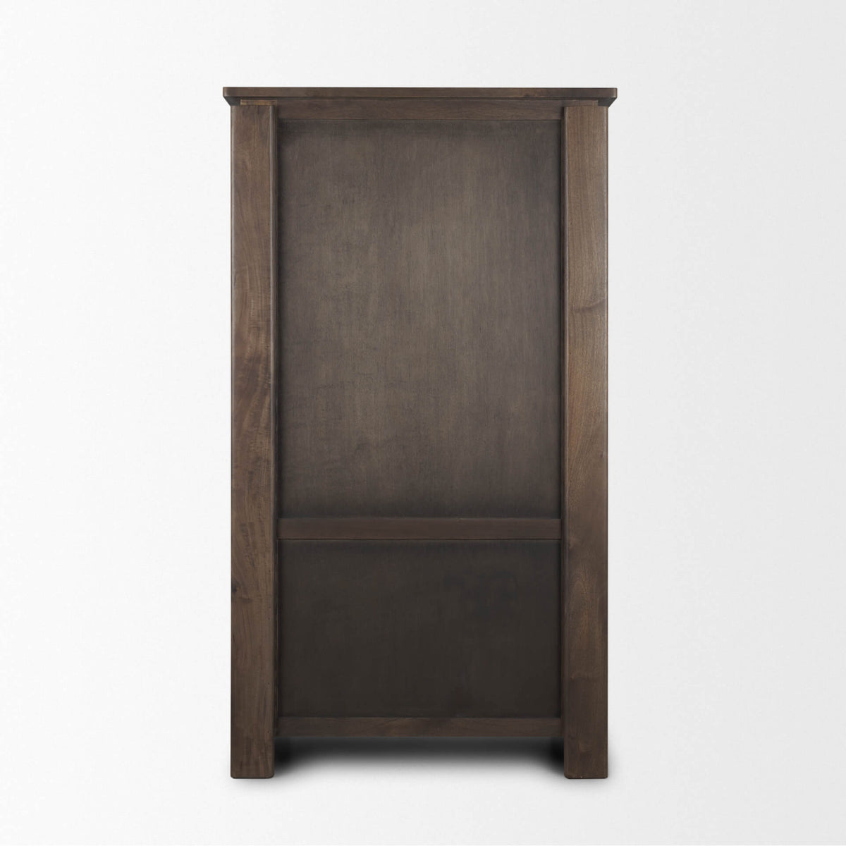 MERCANA WALLEN DARK BROWN WOOD CURIO CABINET 71008
