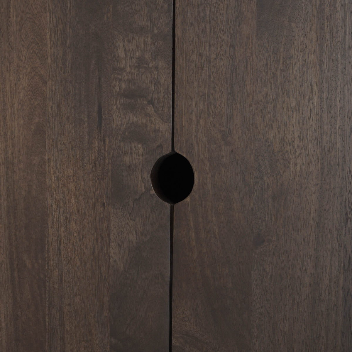 MERCANA WALLEN DARK BROWN WOOD CURIO CABINET 71008