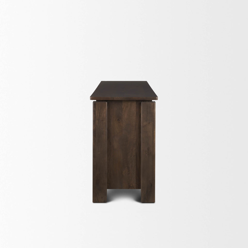 MERCANA WALLEN 2 DOOR DARK BROWN WOOD SIDEBOARD 71010