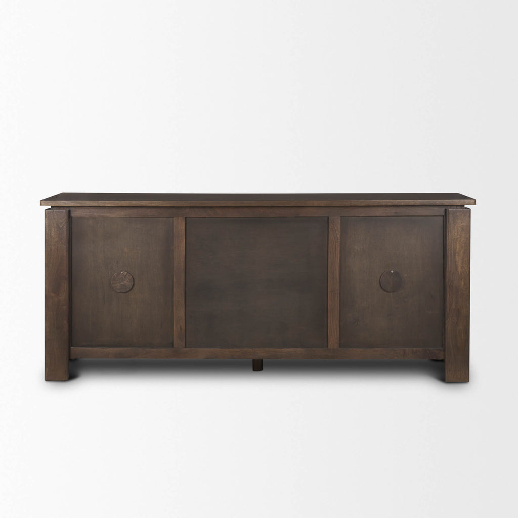 MERCANA WALLEN 2 DOOR DARK BROWN WOOD SIDEBOARD 71010