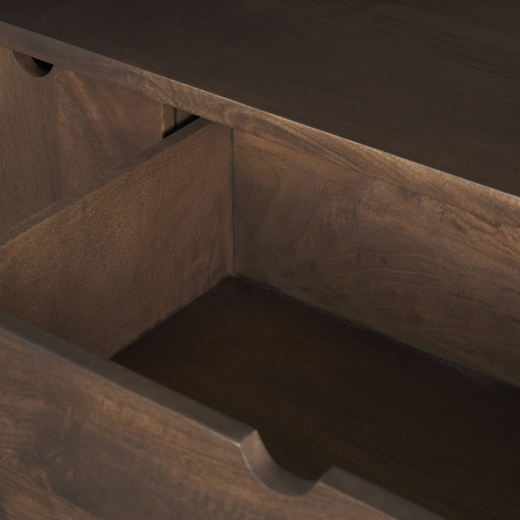 MERCANA WALLEN 2 DOOR DARK BROWN WOOD SIDEBOARD 71010