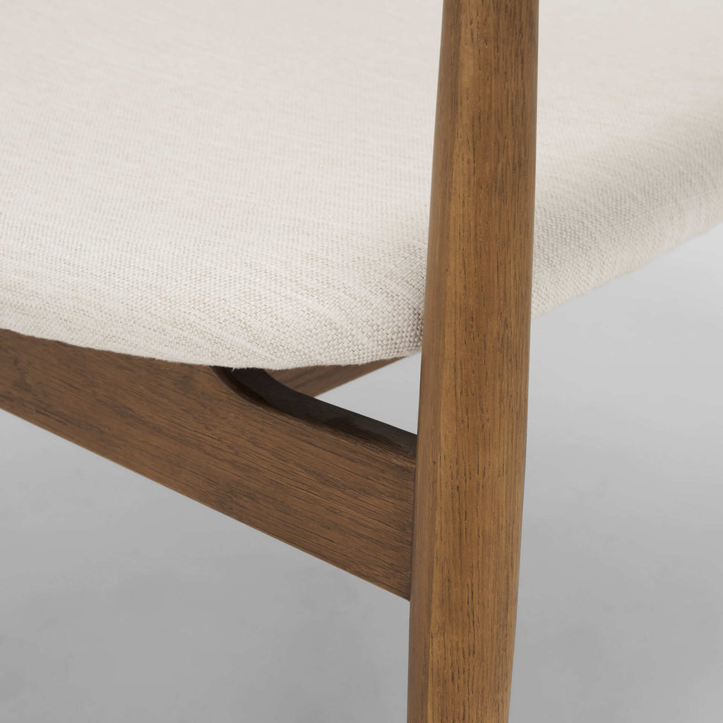 MERCANA HAGGEN BROWN OAK ACCENT CHAIR 71015