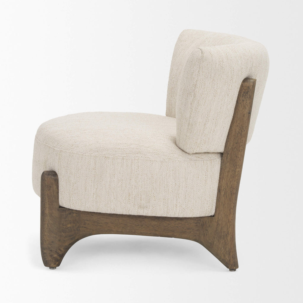 MERCANA VYRA DARK BROWN ACCENT CHAIR 71017