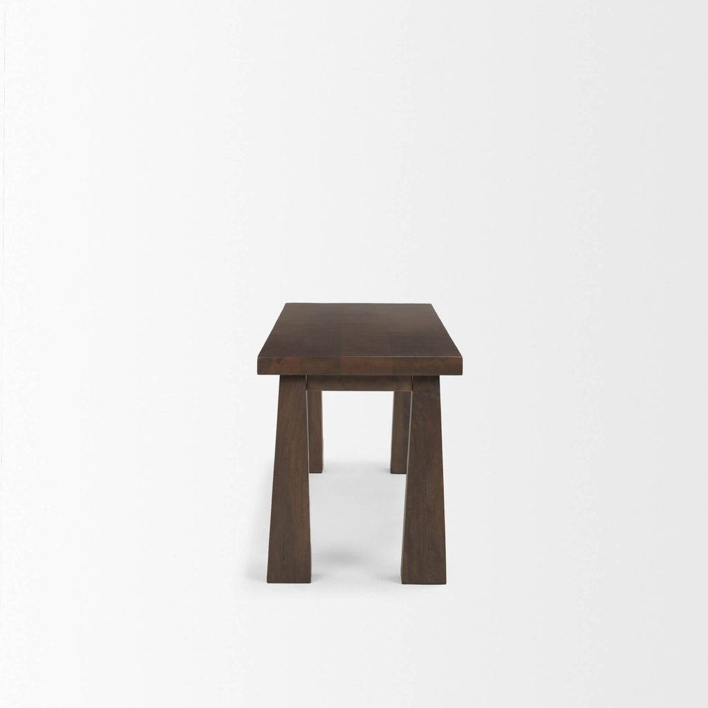MERCANA WOLCOTT DARK SOLID WOOD BENCH 71019