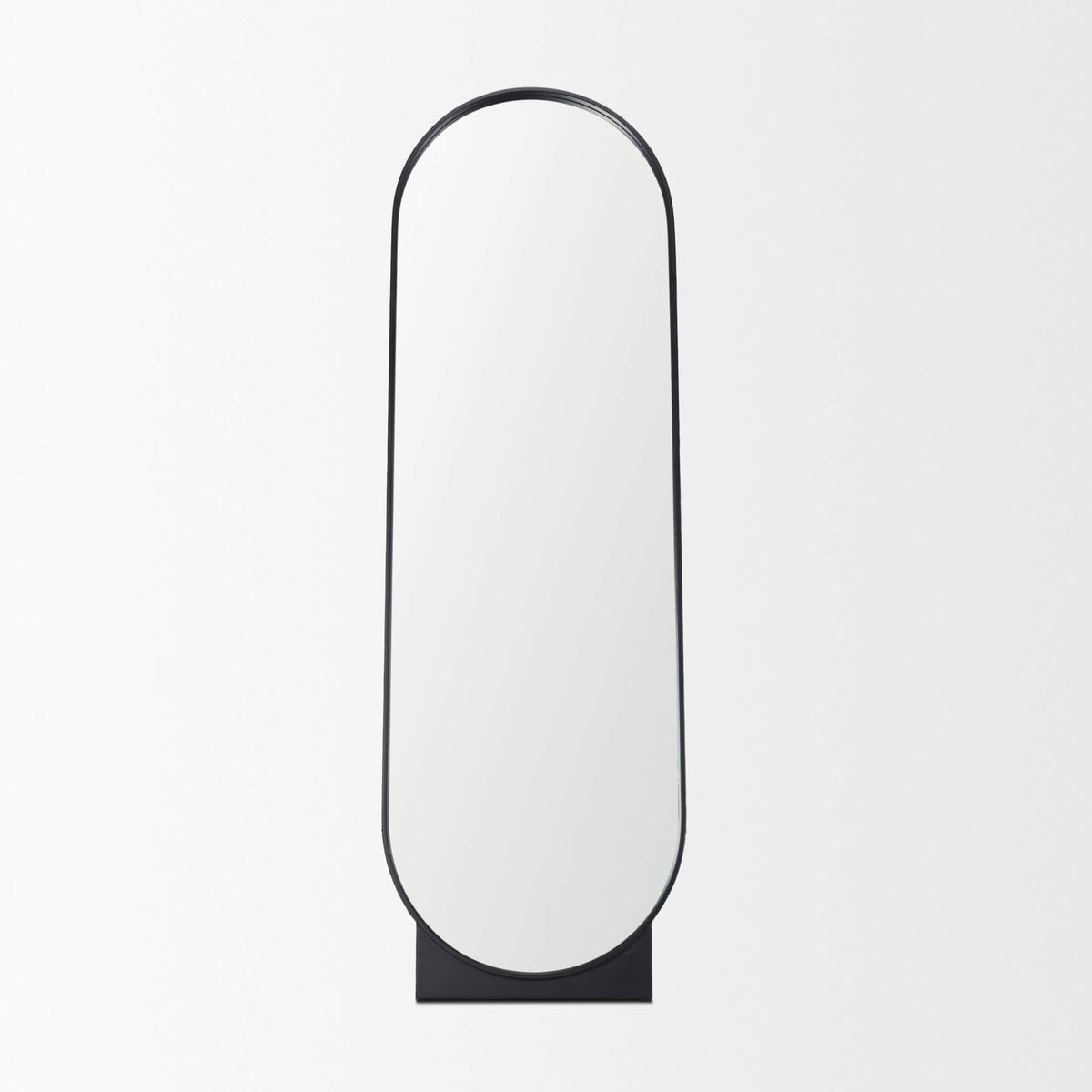 MERCANA TILLIE OBLONG BLACK STANDING FLOOR MIRROR 70908