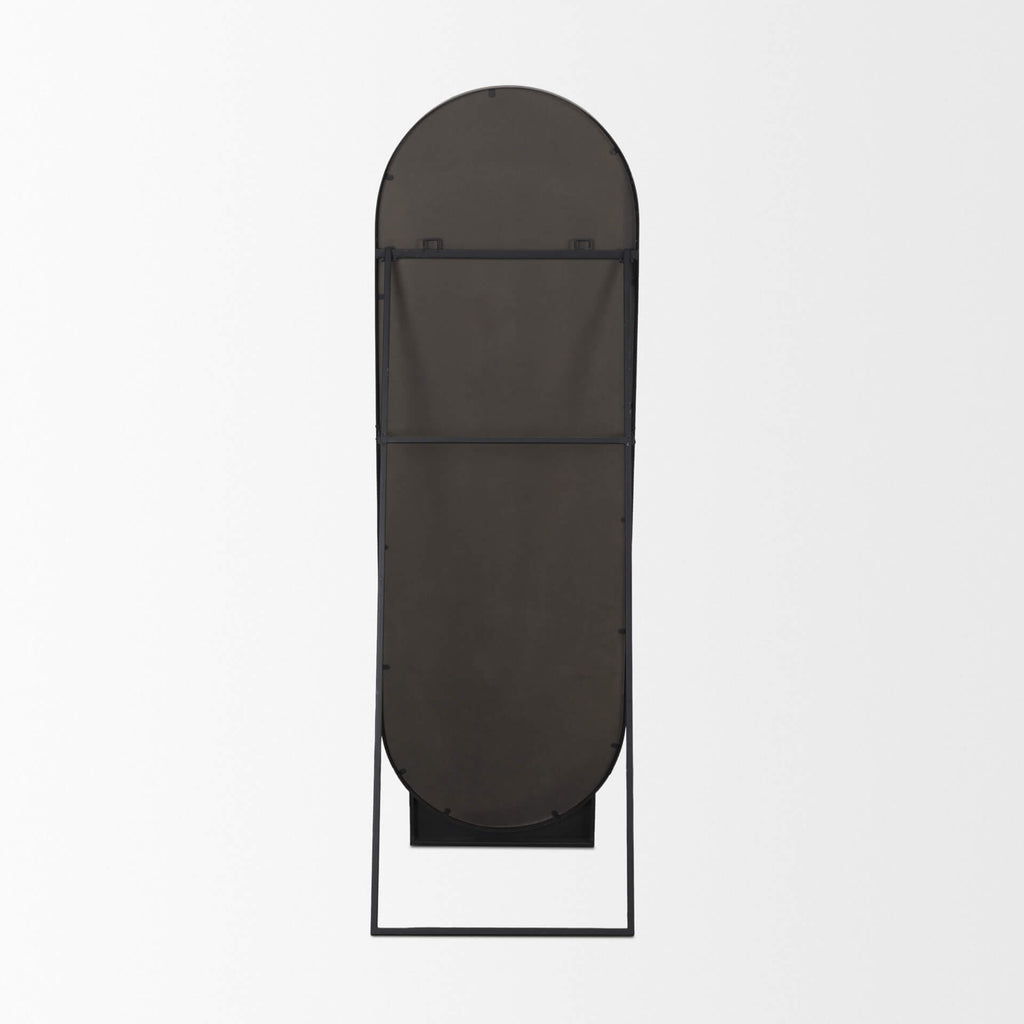 MERCANA TILLIE OBLONG BLACK STANDING FLOOR MIRROR 70908