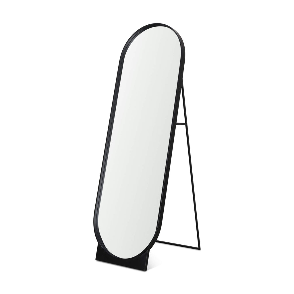 MERCANA TILLIE OBLONG BLACK STANDING FLOOR MIRROR 70908