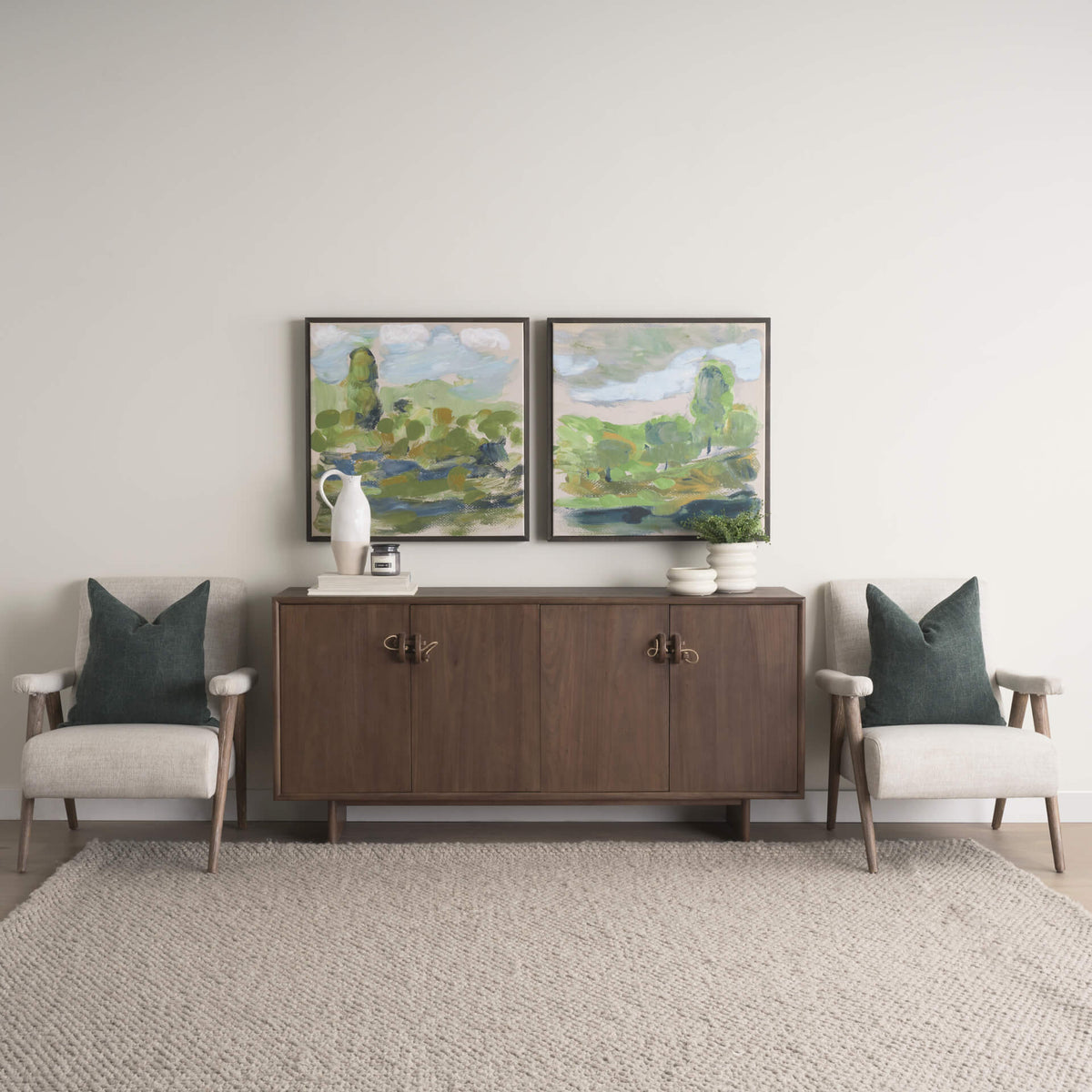 MERCANA VARENNA 4 DOOR DARK BROWN WOOD SIDEBOARD 71012