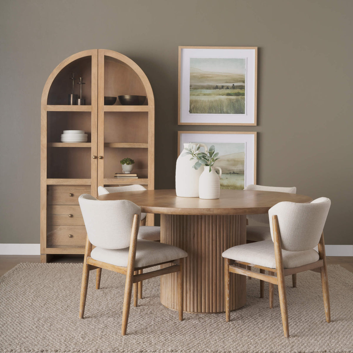 MERCANA SURI ARCHED CURIO CABINET 70825