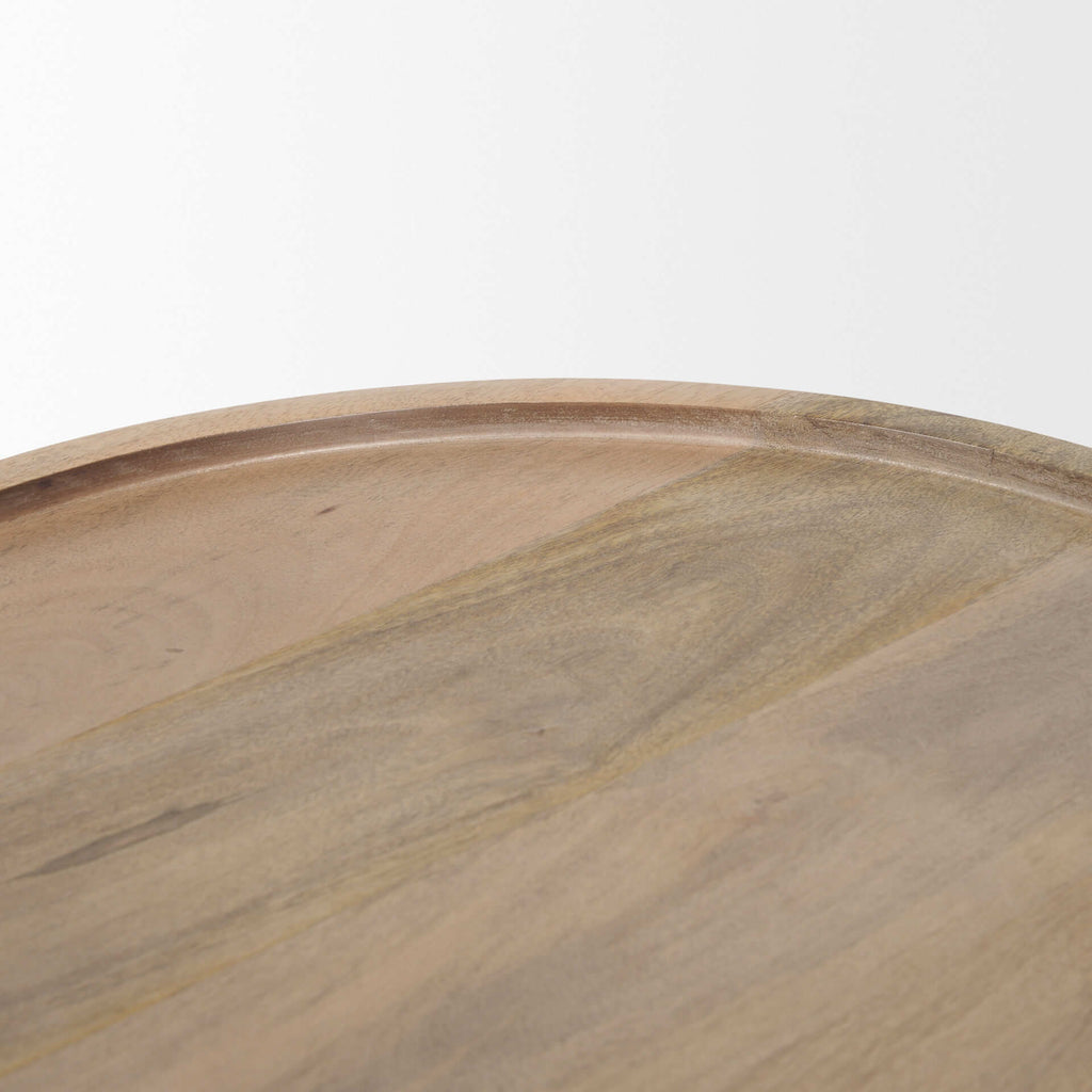 MERCANA TAKODA ROUND WOOD SIDE TABLE 70877