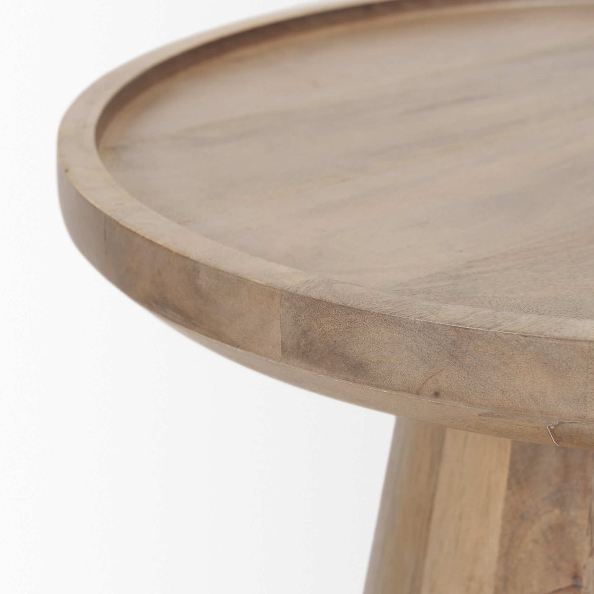 MERCANA TAKODA ROUND WOOD SIDE TABLE 70877