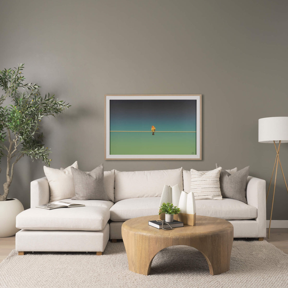 MERCANA SHIMA LIGHT BROWN WOOD COFFEE TABLE  70867