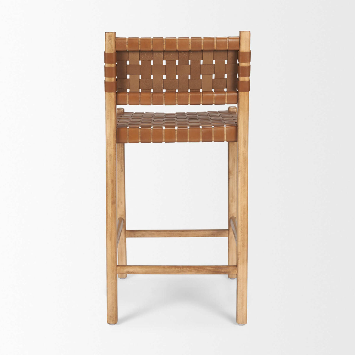 MERCANA SHANE WOVEN LEATHER COUNTER STOOL  70798