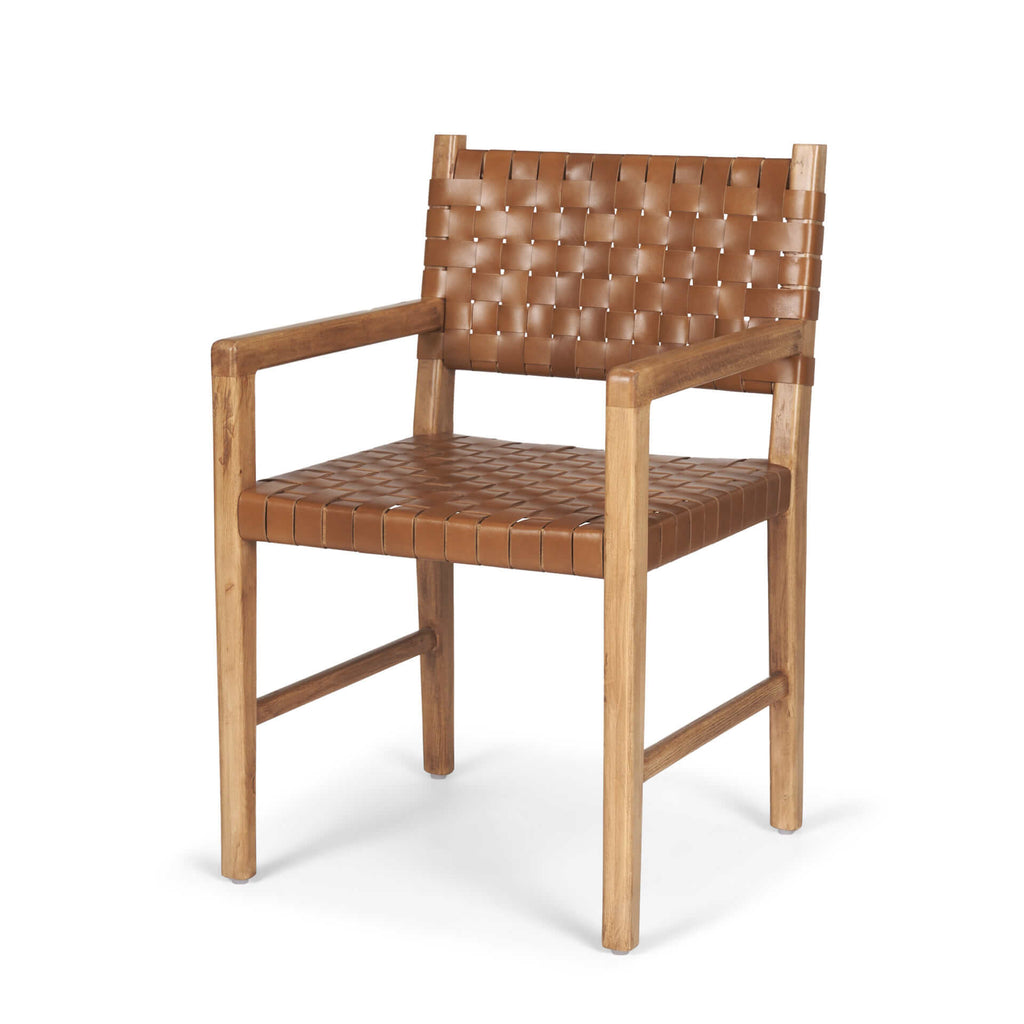 MERCANA SHANE WOVEN LEATHER DINING CHAIR 70799