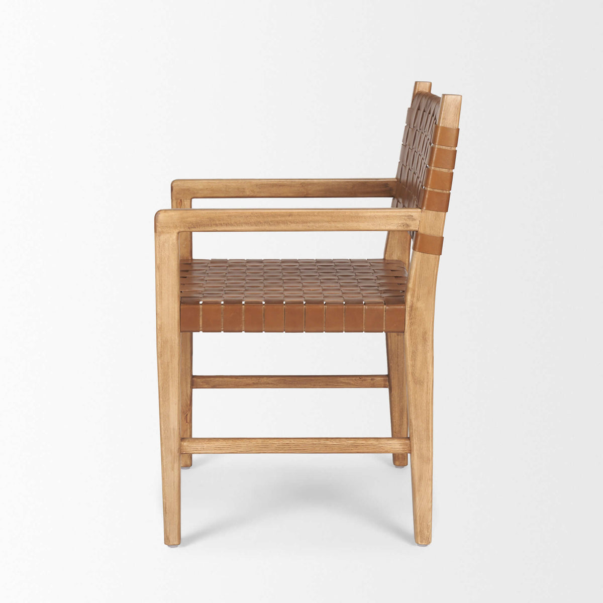 MERCANA SHANE WOVEN LEATHER DINING CHAIR 70799