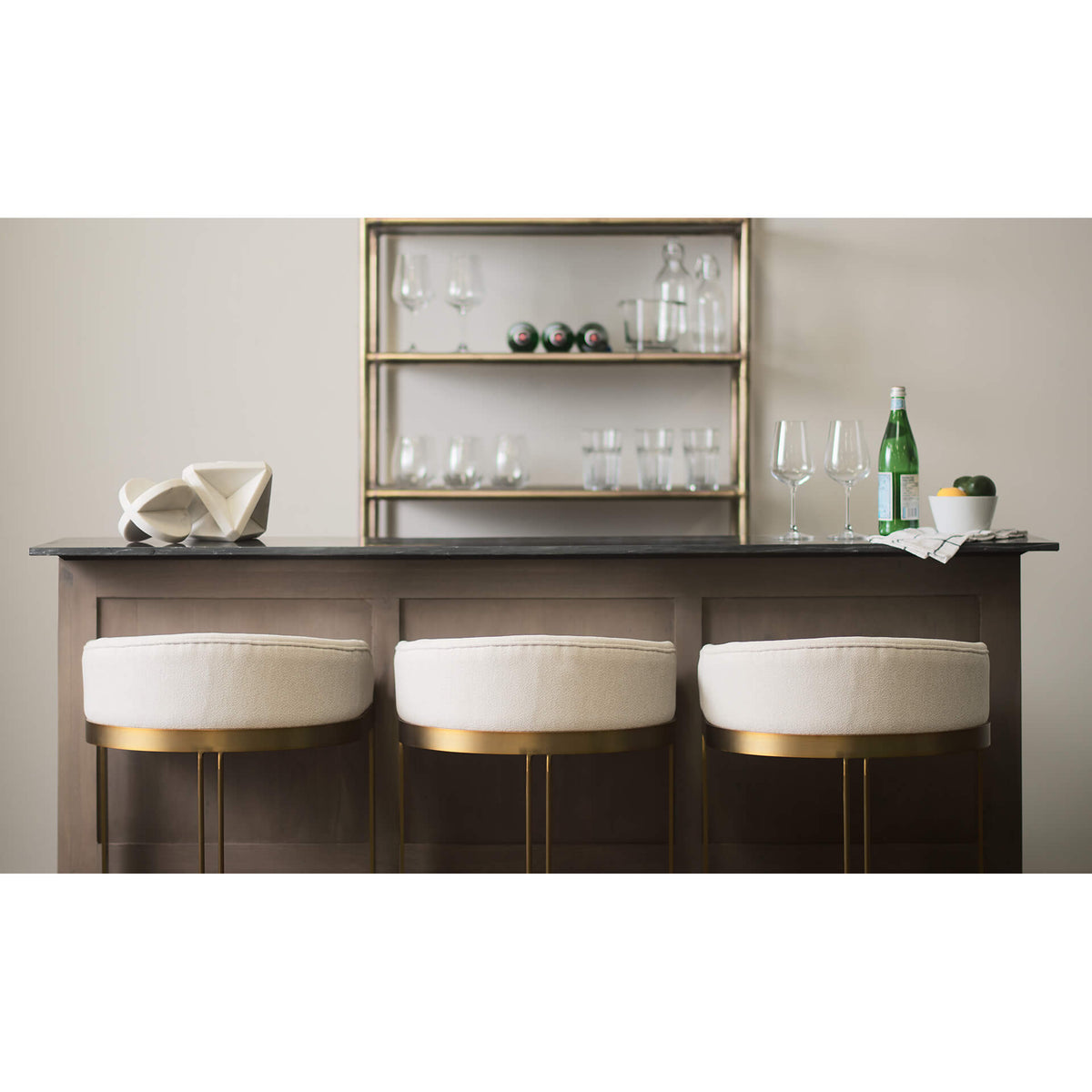 MERCANA HOLLYFIELD BAR STOOL CREAM FABRIC 69456