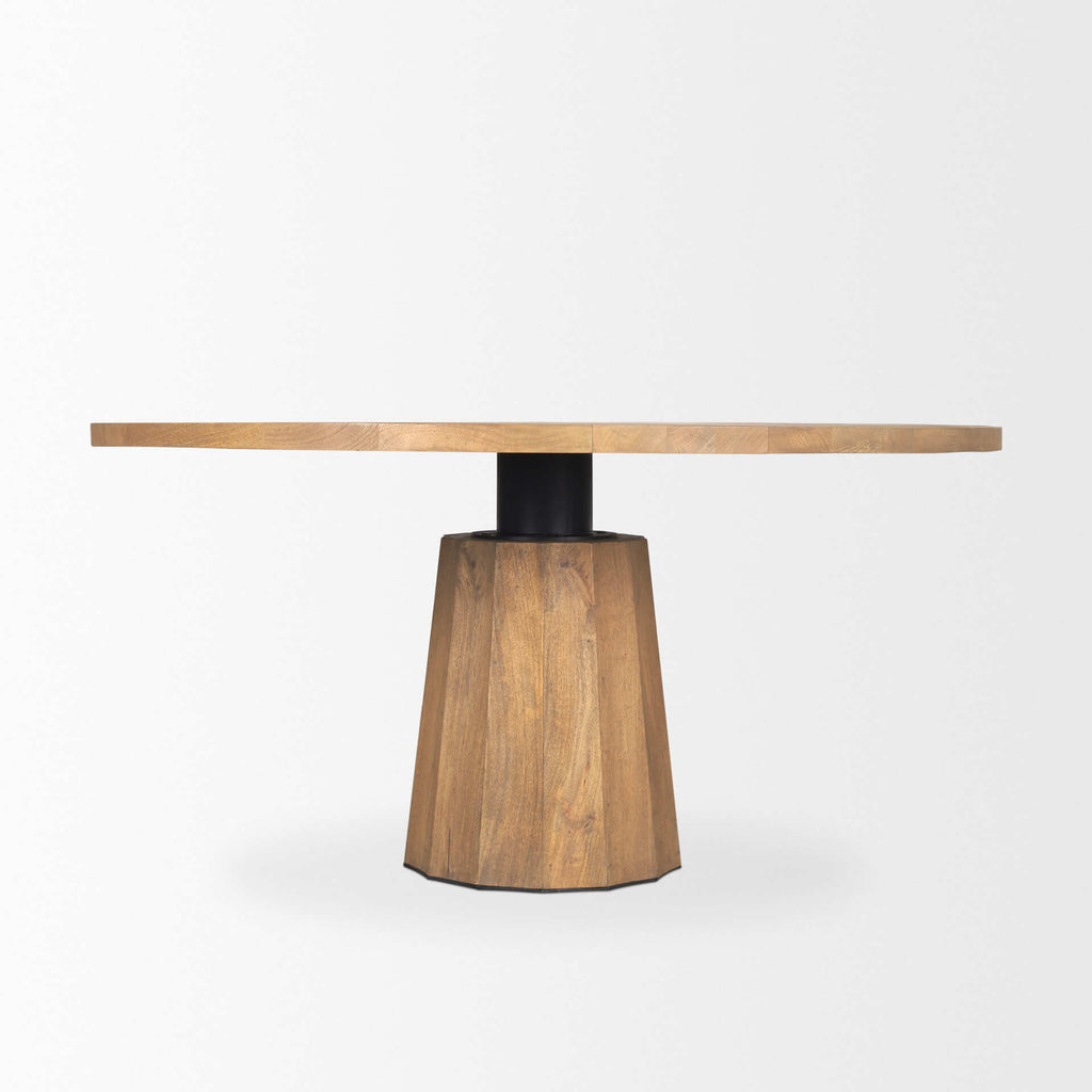 MERCANA SWANSON 60" LIGHT BROWN WOOD DINING TABLE 70865-AB