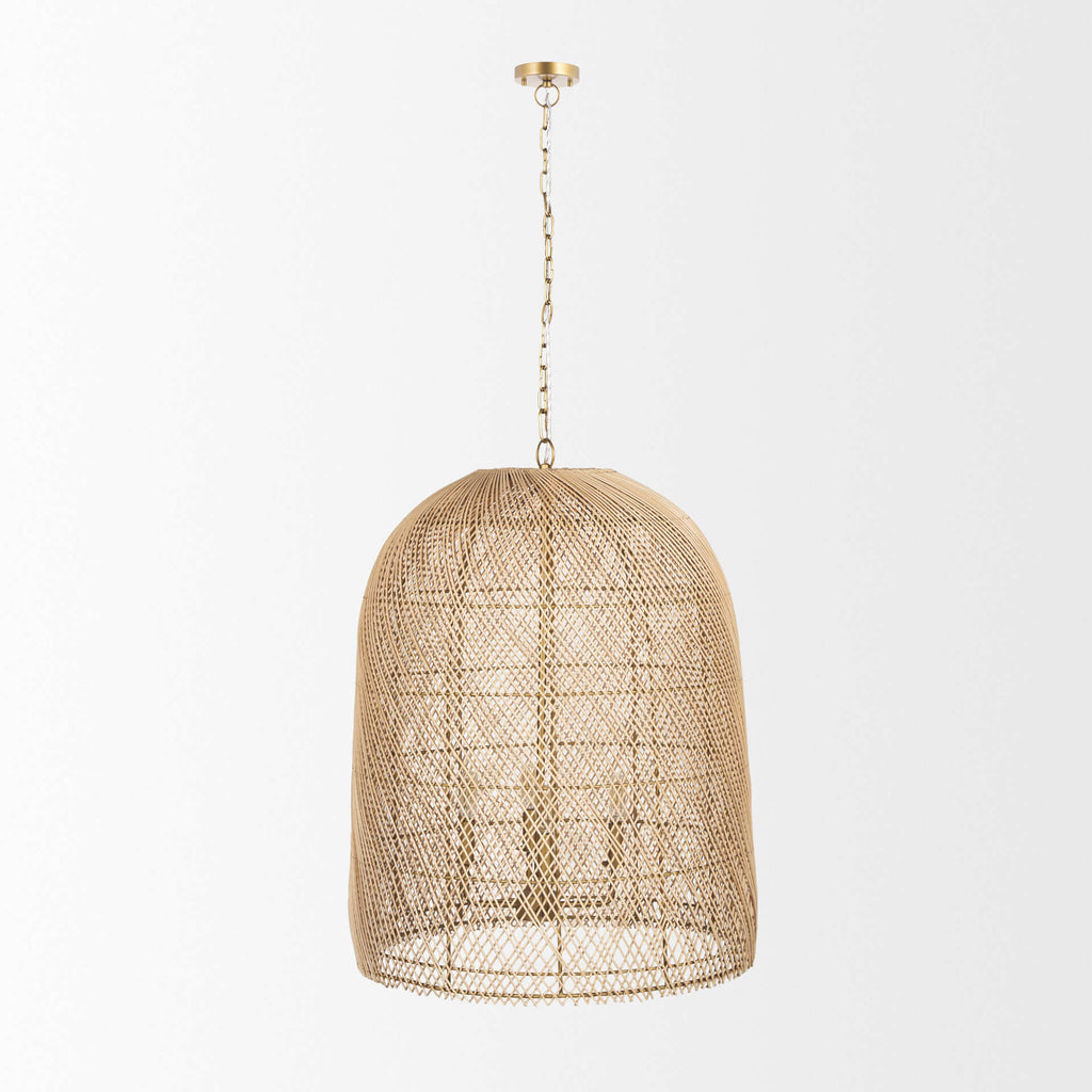 MERCANA THAD NATURAL RATTAN CHANDELIER 70915