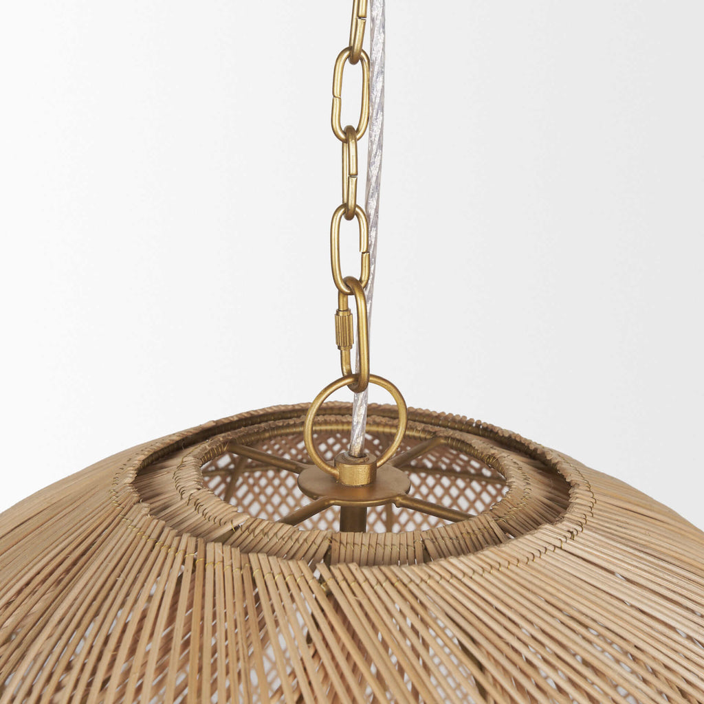 MERCANA THAD NATURAL RATTAN CHANDELIER 70915