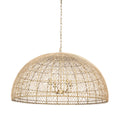 MERCANA THAD 4-LIGHT NATURAL RATTAN CHANDELIER 70916