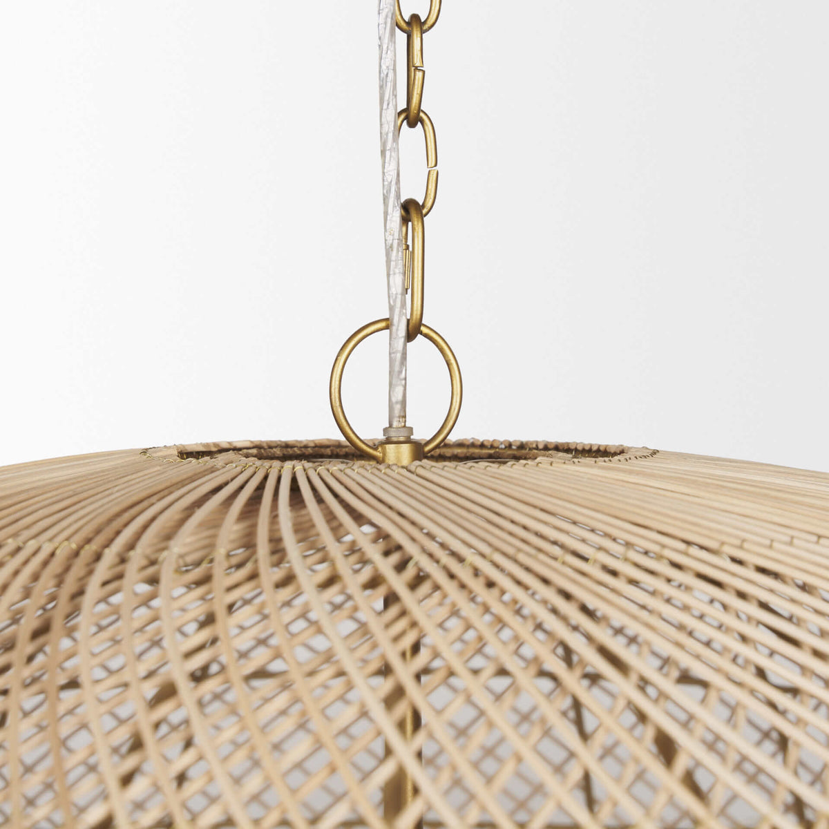 MERCANA THAD 4-LIGHT NATURAL RATTAN CHANDELIER 70916