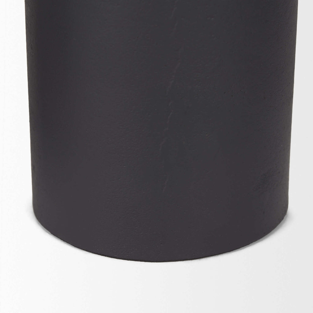 MERCANA PETRIA MATTE BLACK TAPER CANDLE HOLDERS 70650