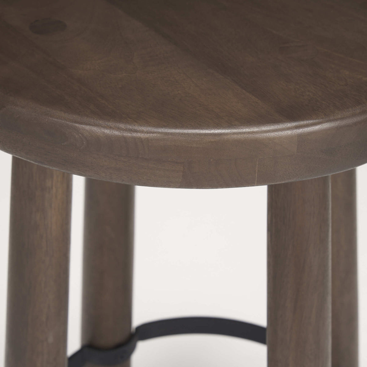 MERCANA WELDON BROWN WOODEN COUNTER STOOL 71037