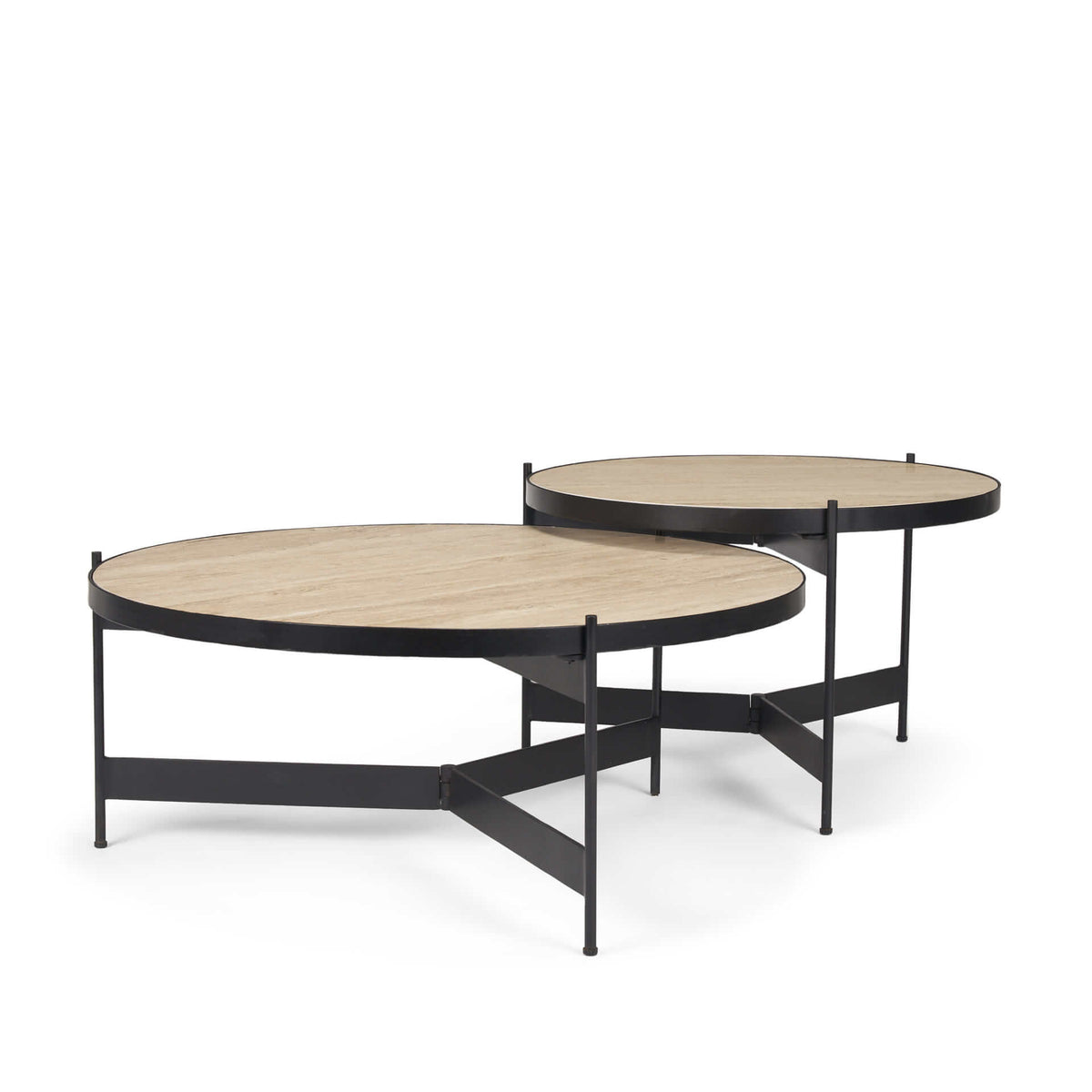 MERCANA WADE MARBLE NESTING COFFEE TABLES 71042-AB