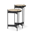 MERCANA WADE MARBLE NESTING SIDE TABLES 71043-AB