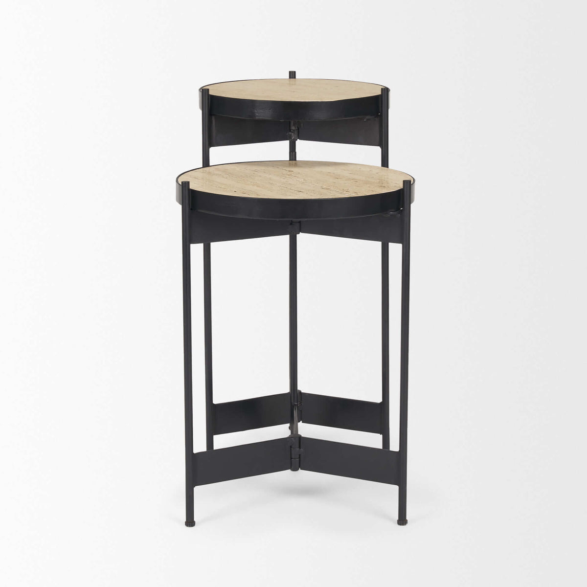 MERCANA WADE MARBLE NESTING SIDE TABLES 71043-AB