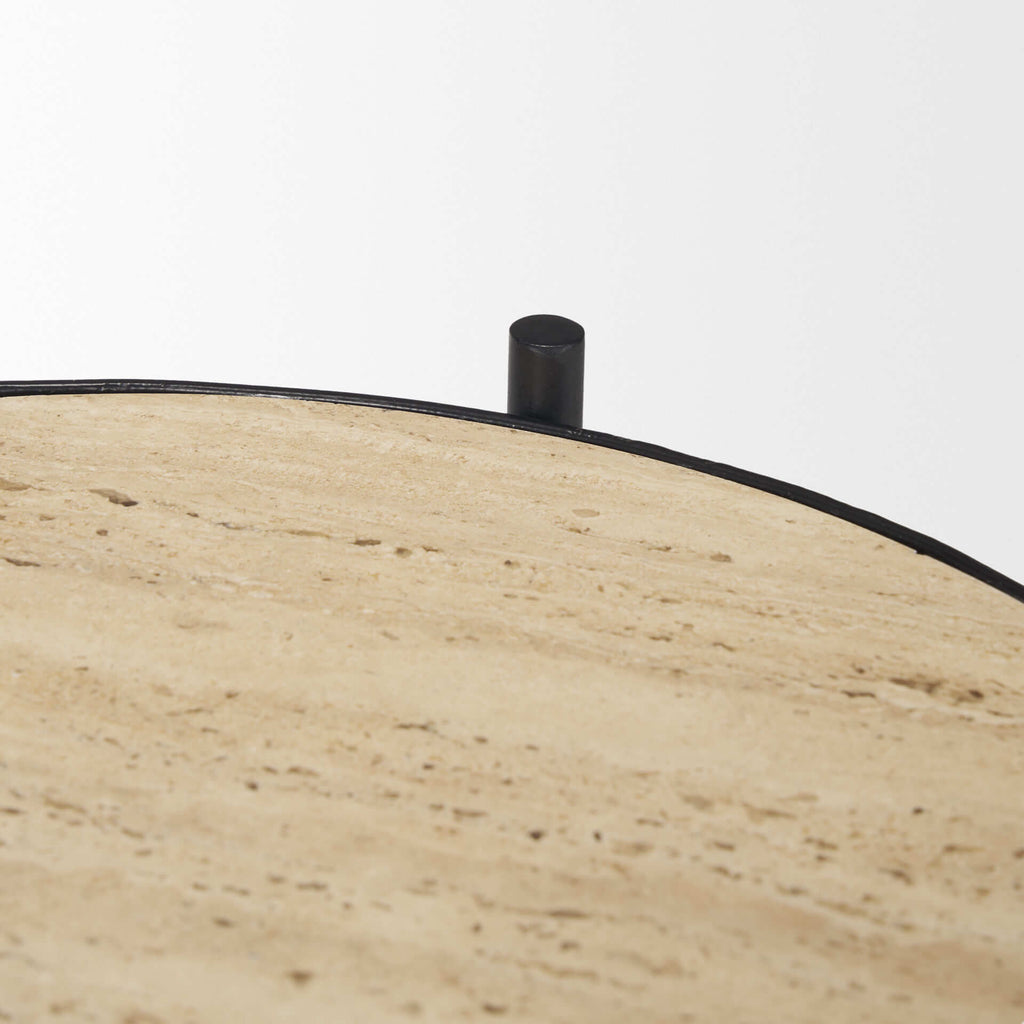 MERCANA WADE MARBLE NESTING SIDE TABLES 71043-AB