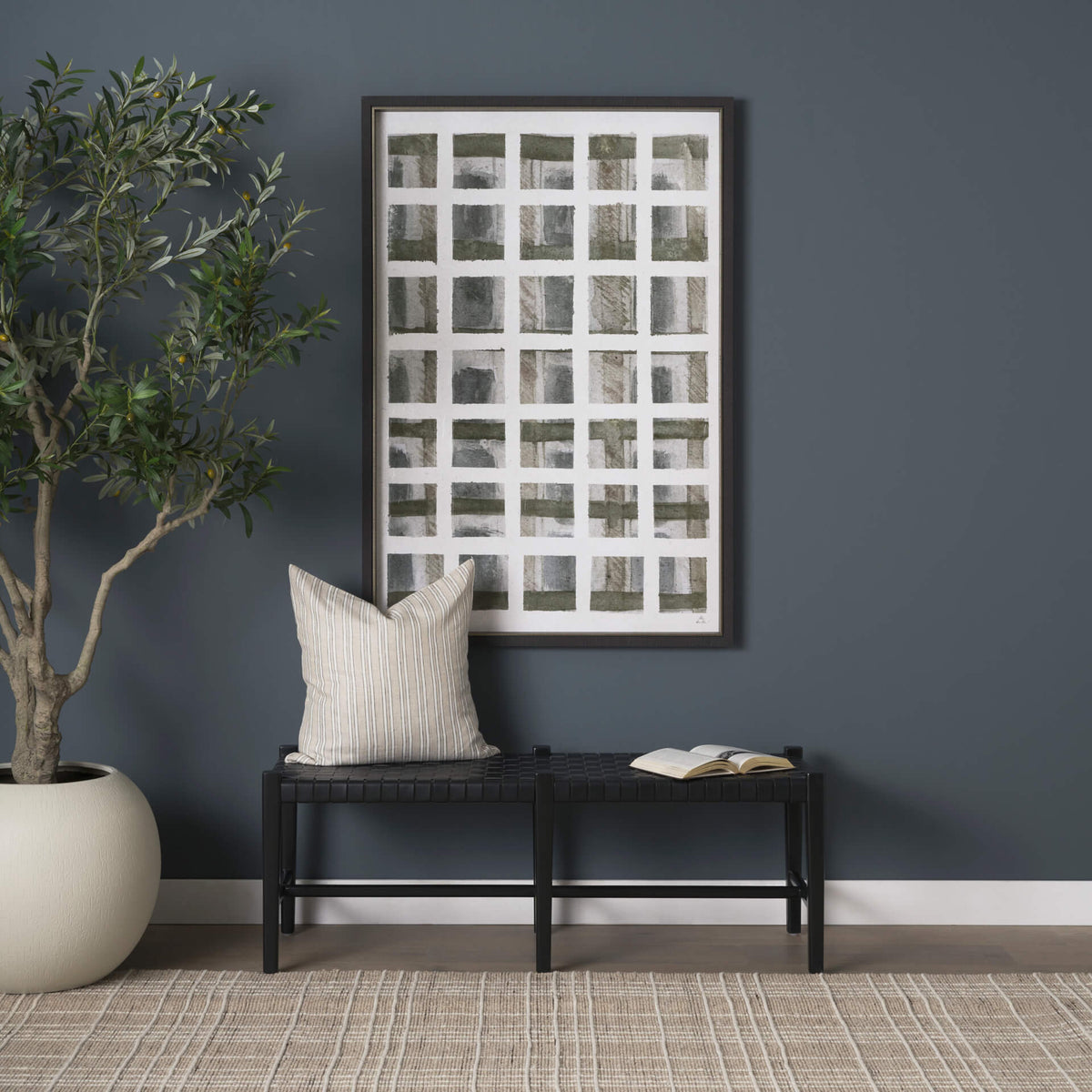 MERCANA SHANE WOVEN LEATHER BENCH 70801