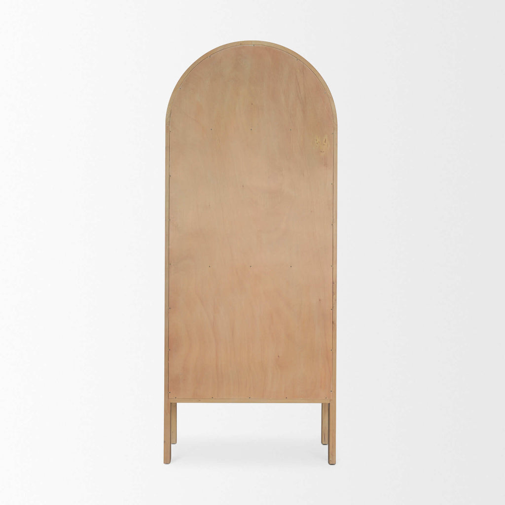 MERCANA CALLUM GLASS DOOR ARCHED CURIO CABINET 70860