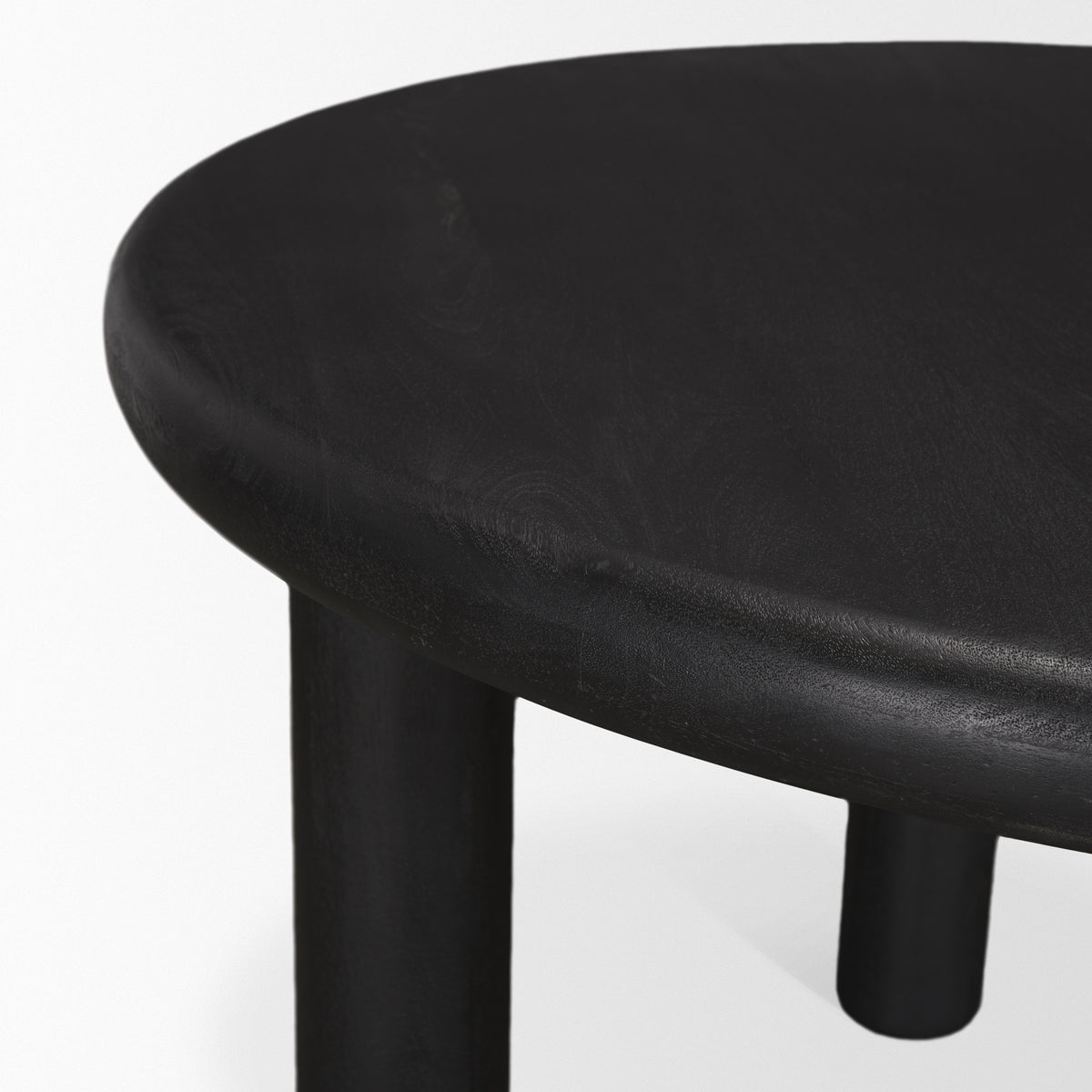 MERCANA SOMA 48" BLACK ACACIA WOOD DINING TABLE 70883-AB