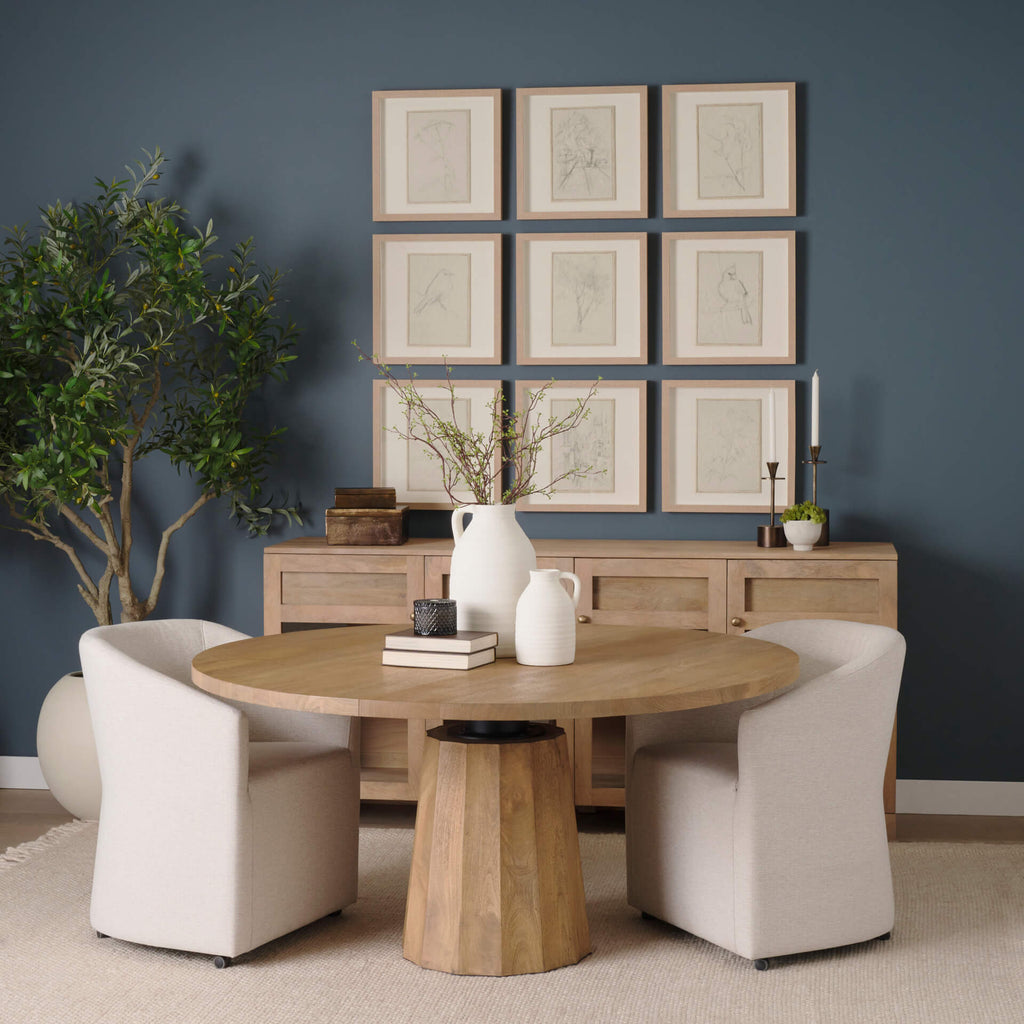 MERCANA SWANSON 60" LIGHT BROWN WOOD DINING TABLE 70865-AB