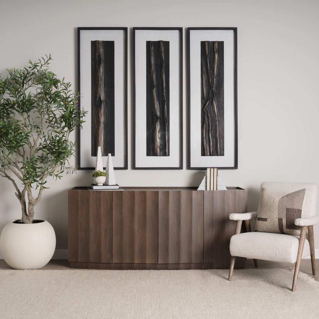 MERCANA SWANSON DARK BROWN WOOD SIDEBOARD 71007