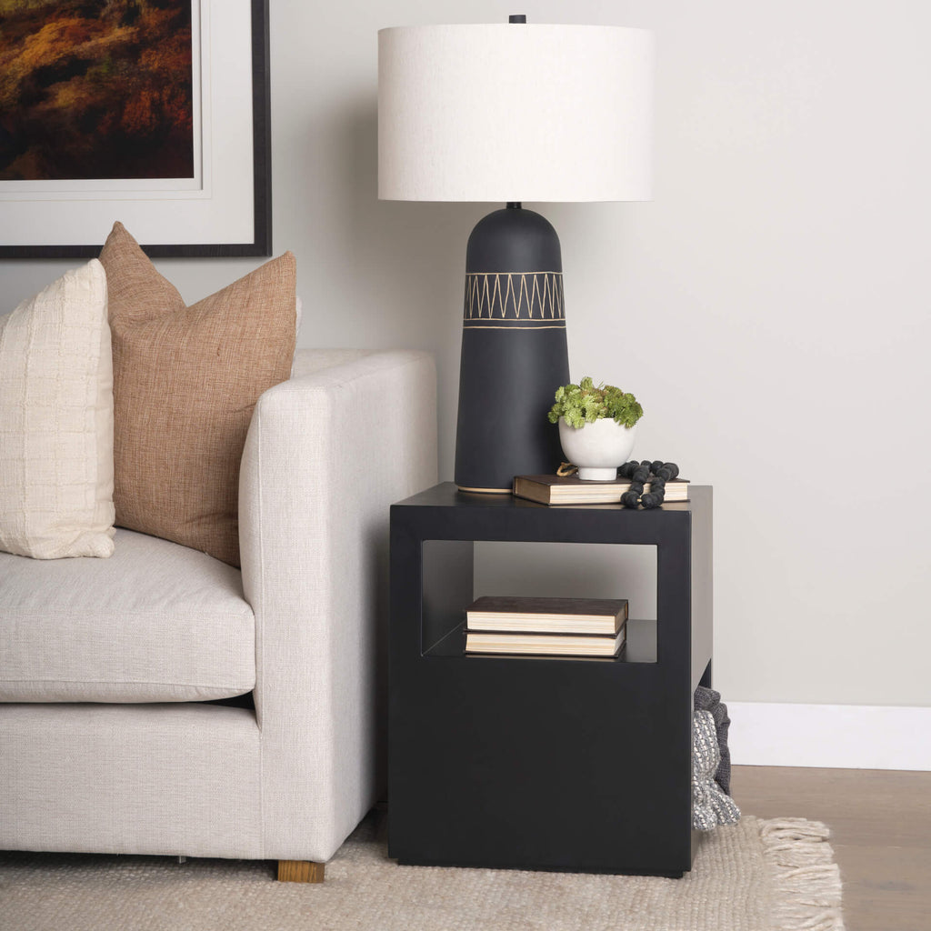 MERCANA VONDRA OPEN SHELVES SIDE TABLE 71053