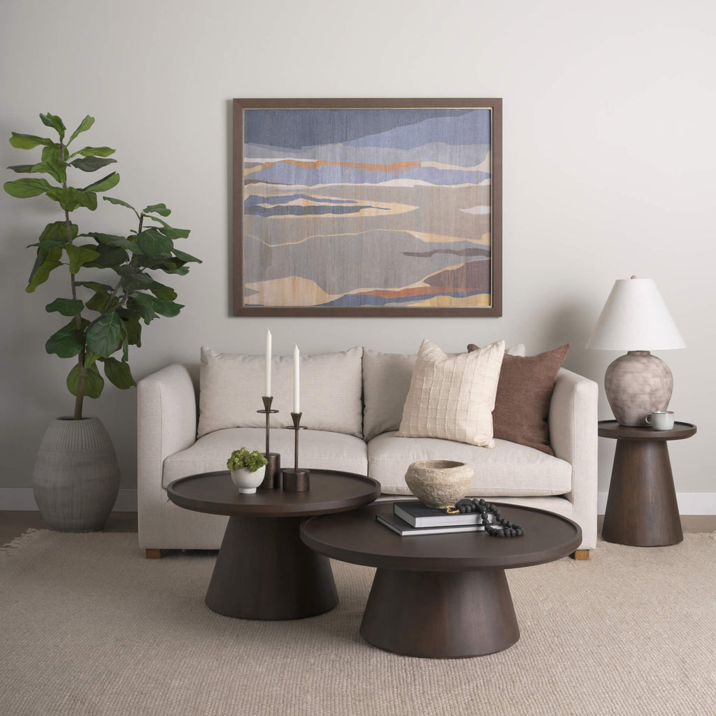 MERCANA TAKODA ROUND WOOD SIDE TABLE  70878