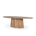 MERCANA JOVANI 94" SOLID LIGHT BROWN MANGO WOOD DINING TABLE  71108-AB