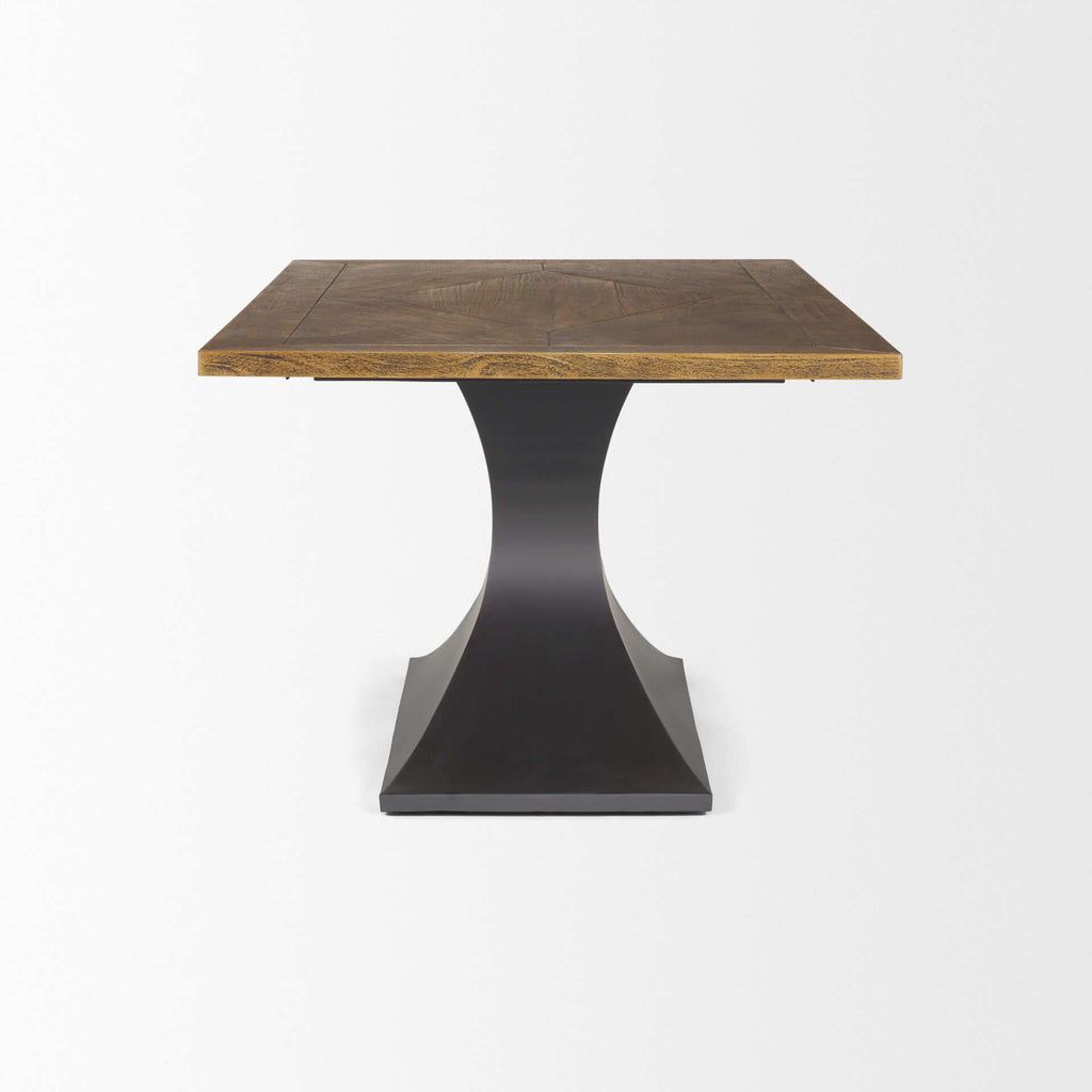 MERCANA MAXTON BROWN WOOD RECTANGLE DINING TABLE 50449-AB