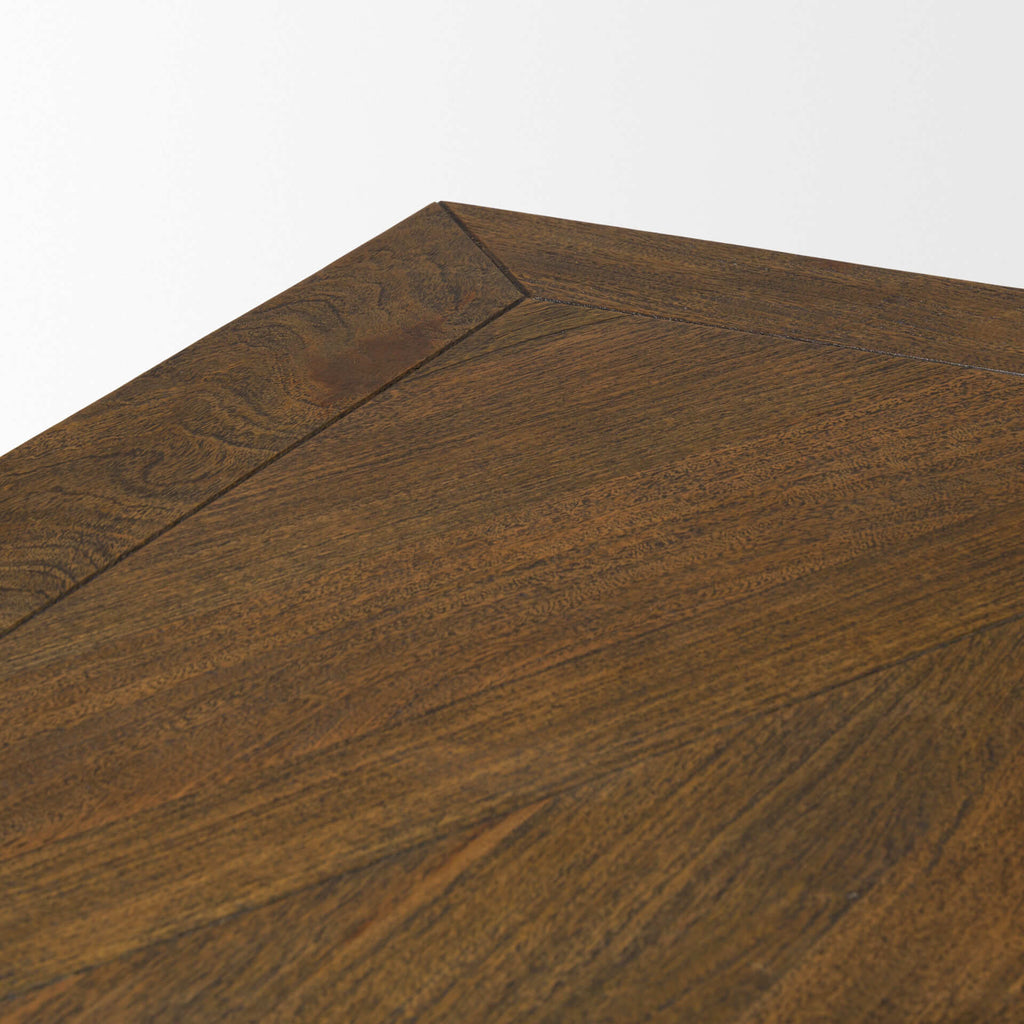 MERCANA MAXTON BROWN WOOD RECTANGLE DINING TABLE 50449-AB