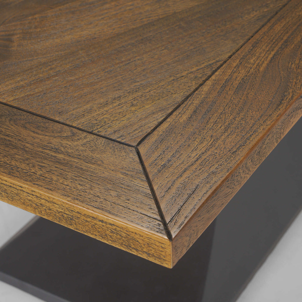 MERCANA MAXTON BROWN WOOD RECTANGLE DINING TABLE 50449-AB