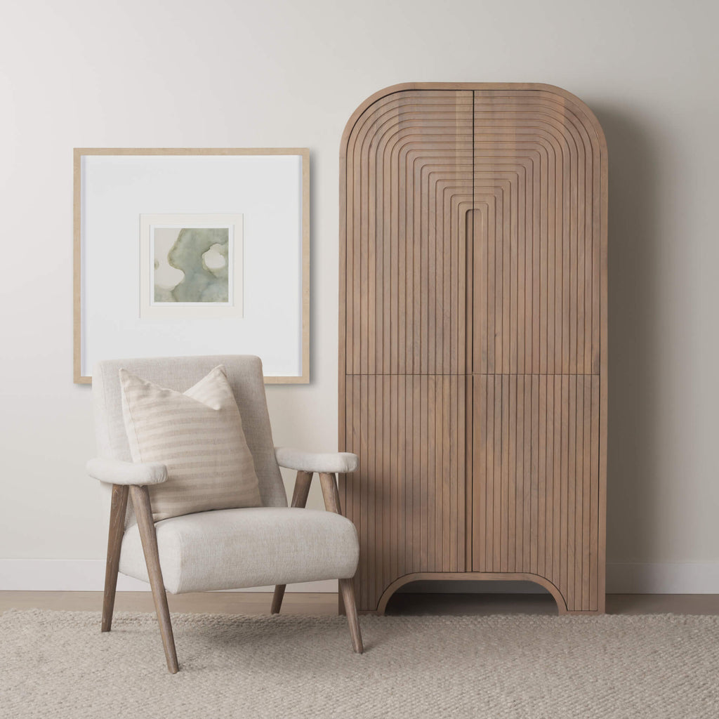 MERCANA SORINA FLUTED CURIO CABINET 70836