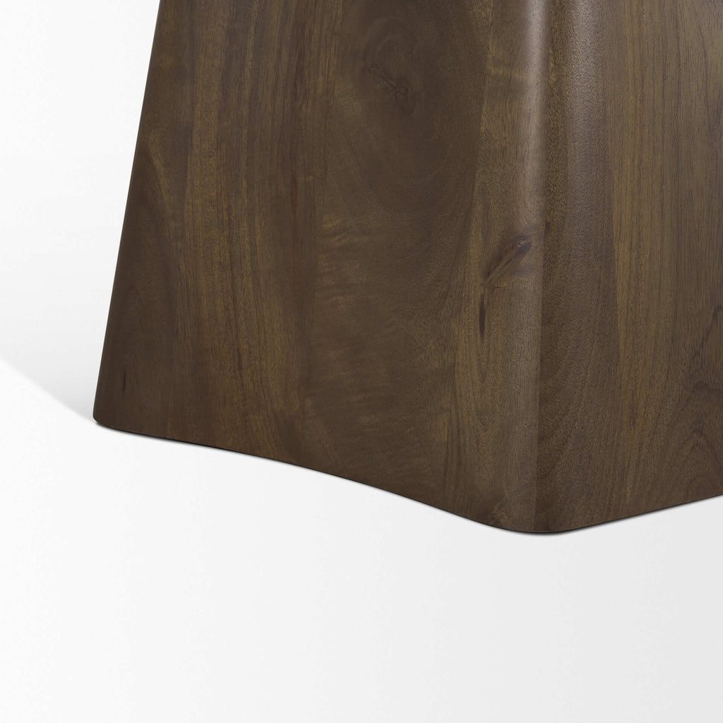 MERCANA JOVANI SOLID DARK BROWN MANGO WOOD DINING TABLE 71104-AB