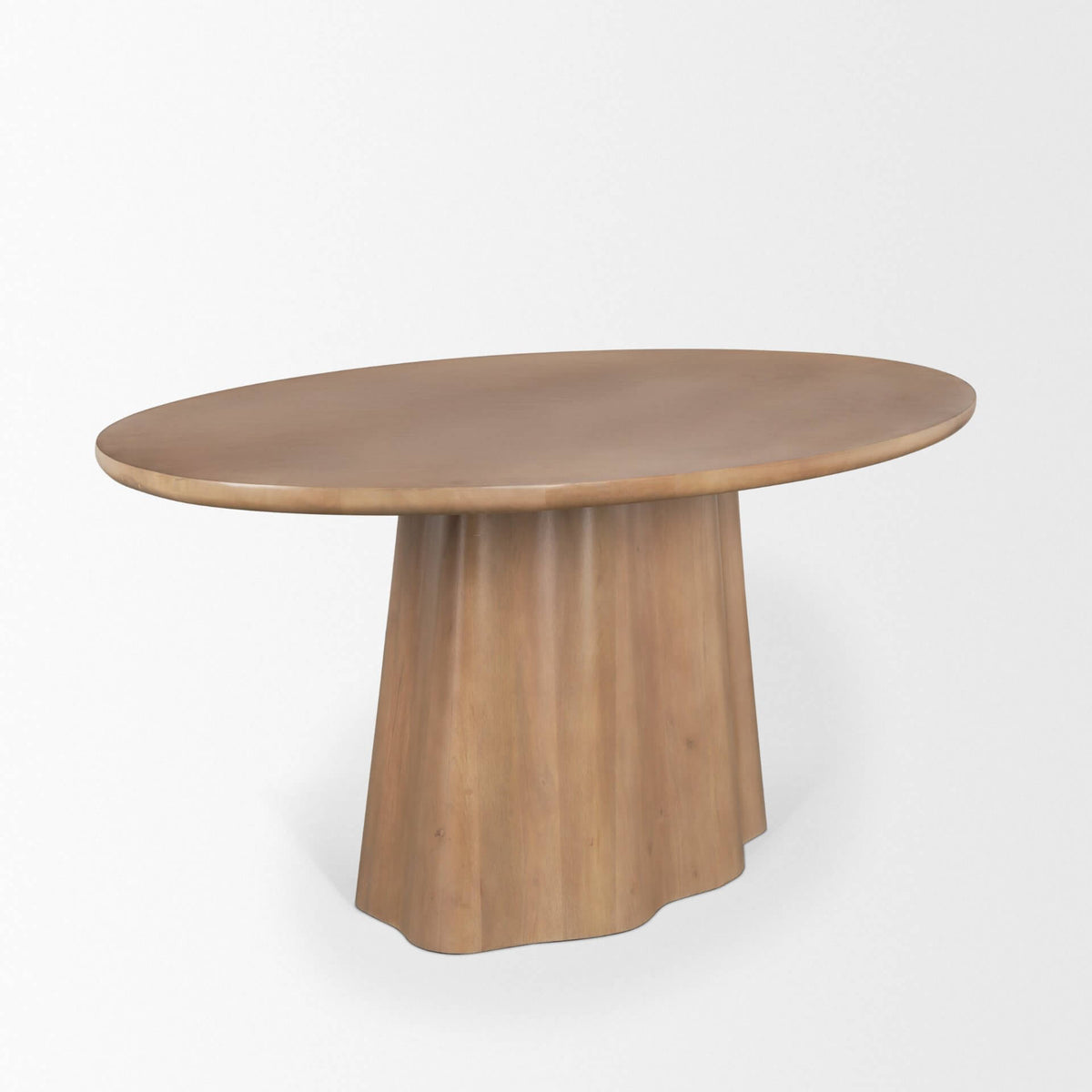 MERCANA JOVANI 94" SOLID LIGHT BROWN MANGO WOOD DINING TABLE  71108-AB