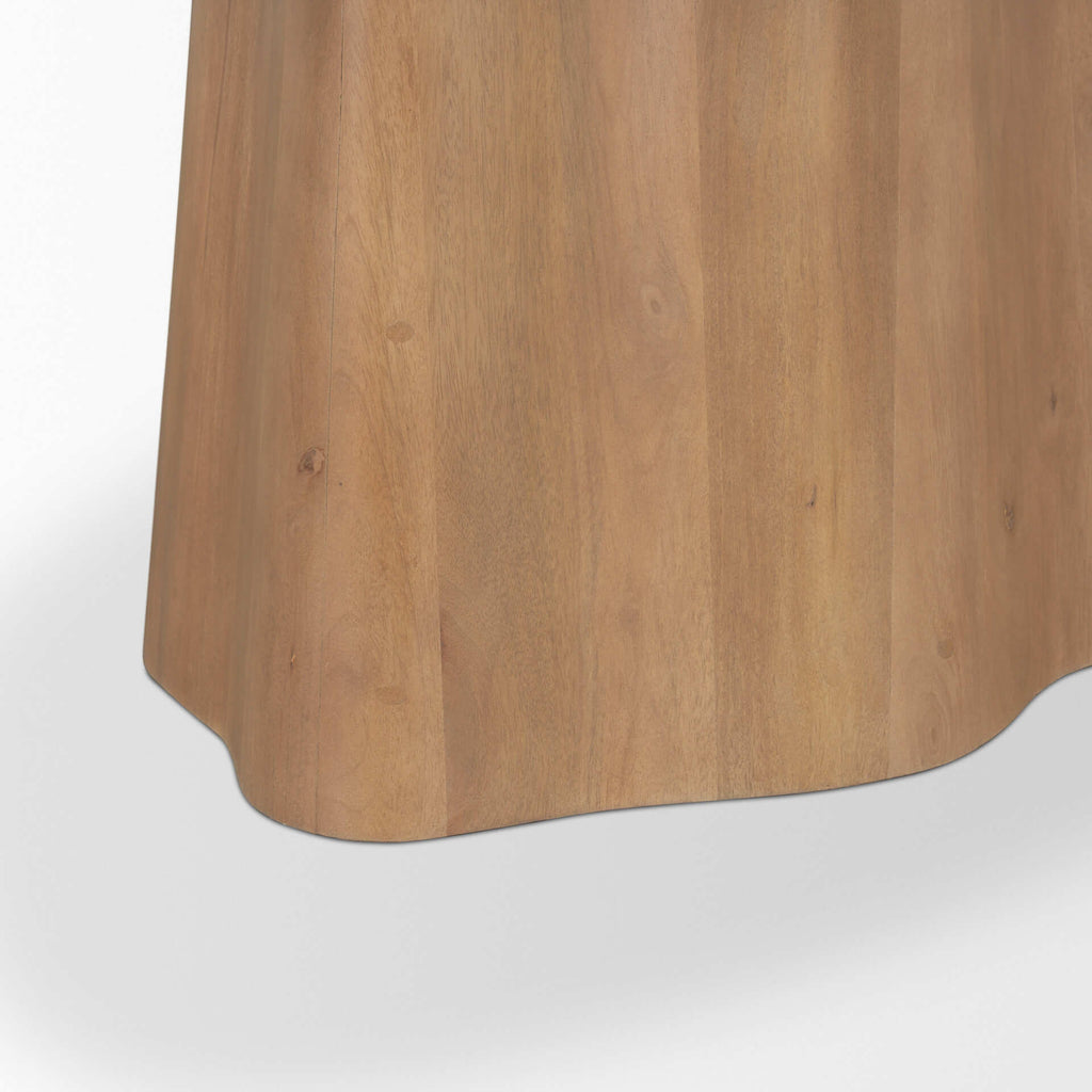 MERCANA JOVANI 94" SOLID LIGHT BROWN MANGO WOOD DINING TABLE  71108-AB