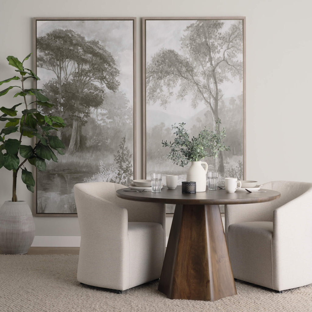 MERCANA JOVANI SOLID DARK BROWN MANGO WOOD DINING TABLE 71104-AB