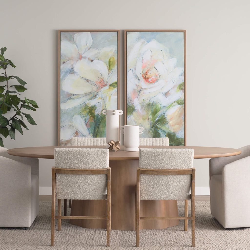 MERCANA JOVANI 94" SOLID LIGHT BROWN MANGO WOOD DINING TABLE  71108-AB