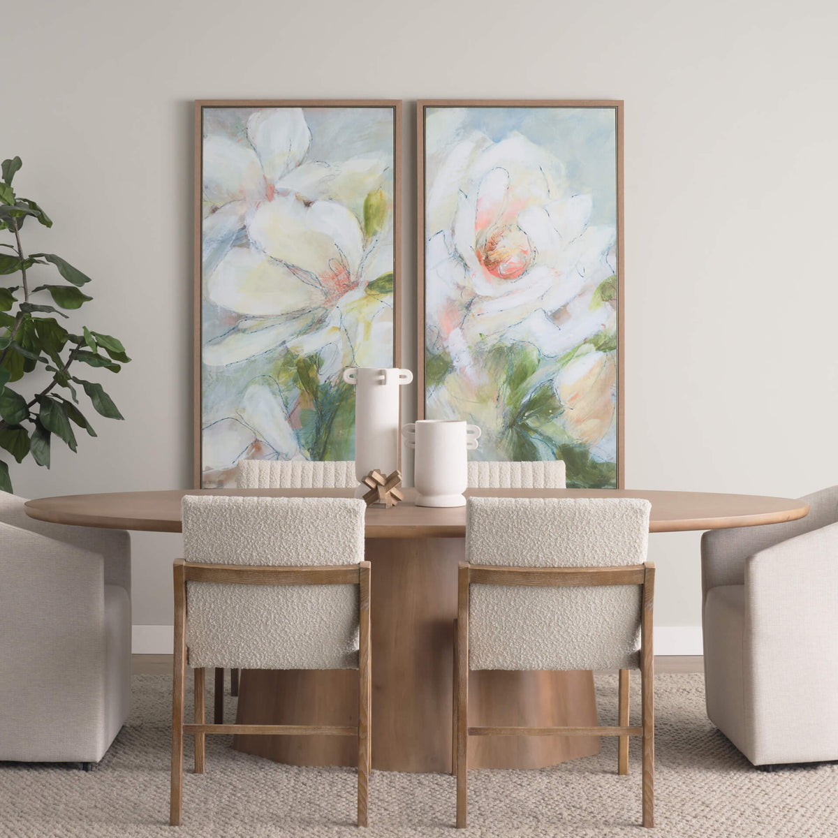 MERCANA JOVANI 94" SOLID LIGHT BROWN MANGO WOOD DINING TABLE  71108-AB